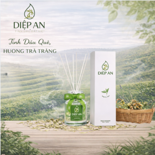 Tinh dầu cắm que thơm phòng hương trà trắng (100ml)