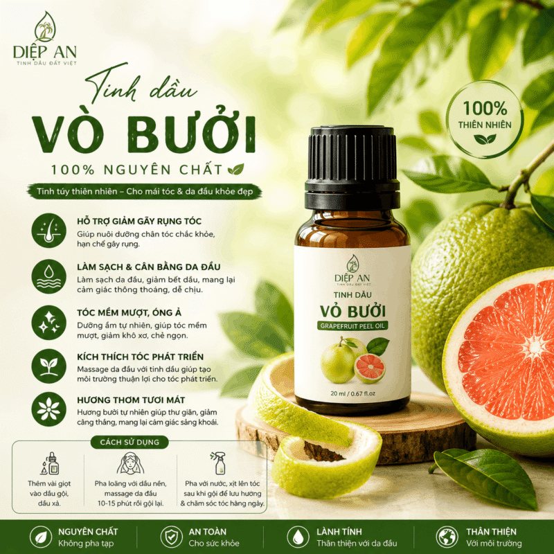 tinh dầu vỏ bưởi