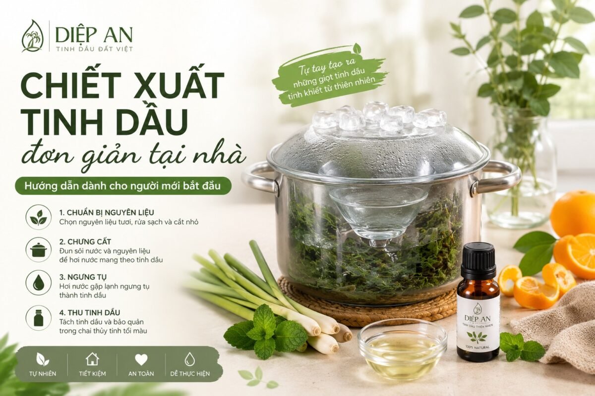 Chiết Xuất Tinh Dầu Đơn Giản Tại Nhà